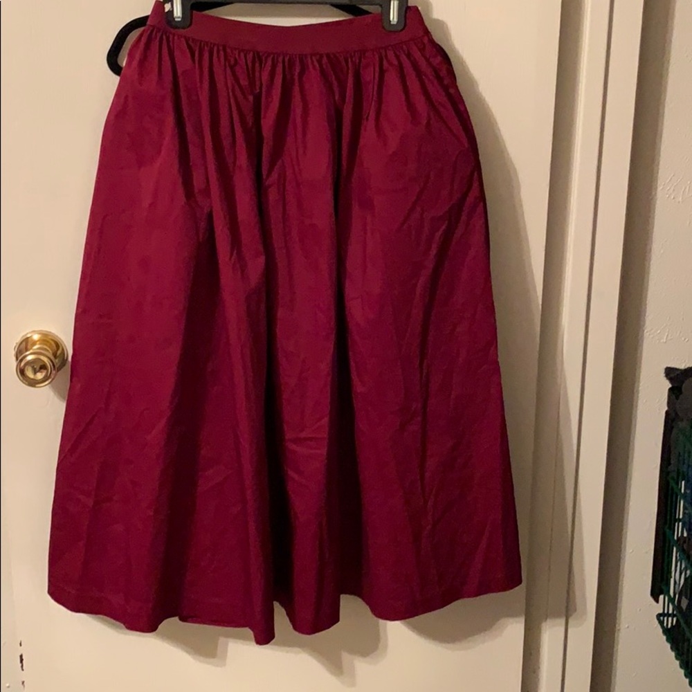 Burgundy Poodle Skirt
